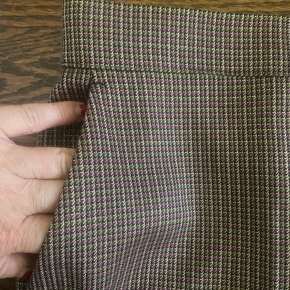 Persona by Marina Rinaldi Houndstooth Metallic Dress Pants size 31 US 22W - Picture 11 of 16